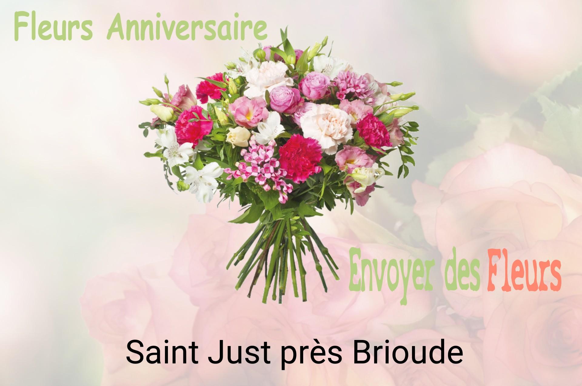 Bouquet de fleurs d’anniversaire livré à Saint-Just-près-Brioude